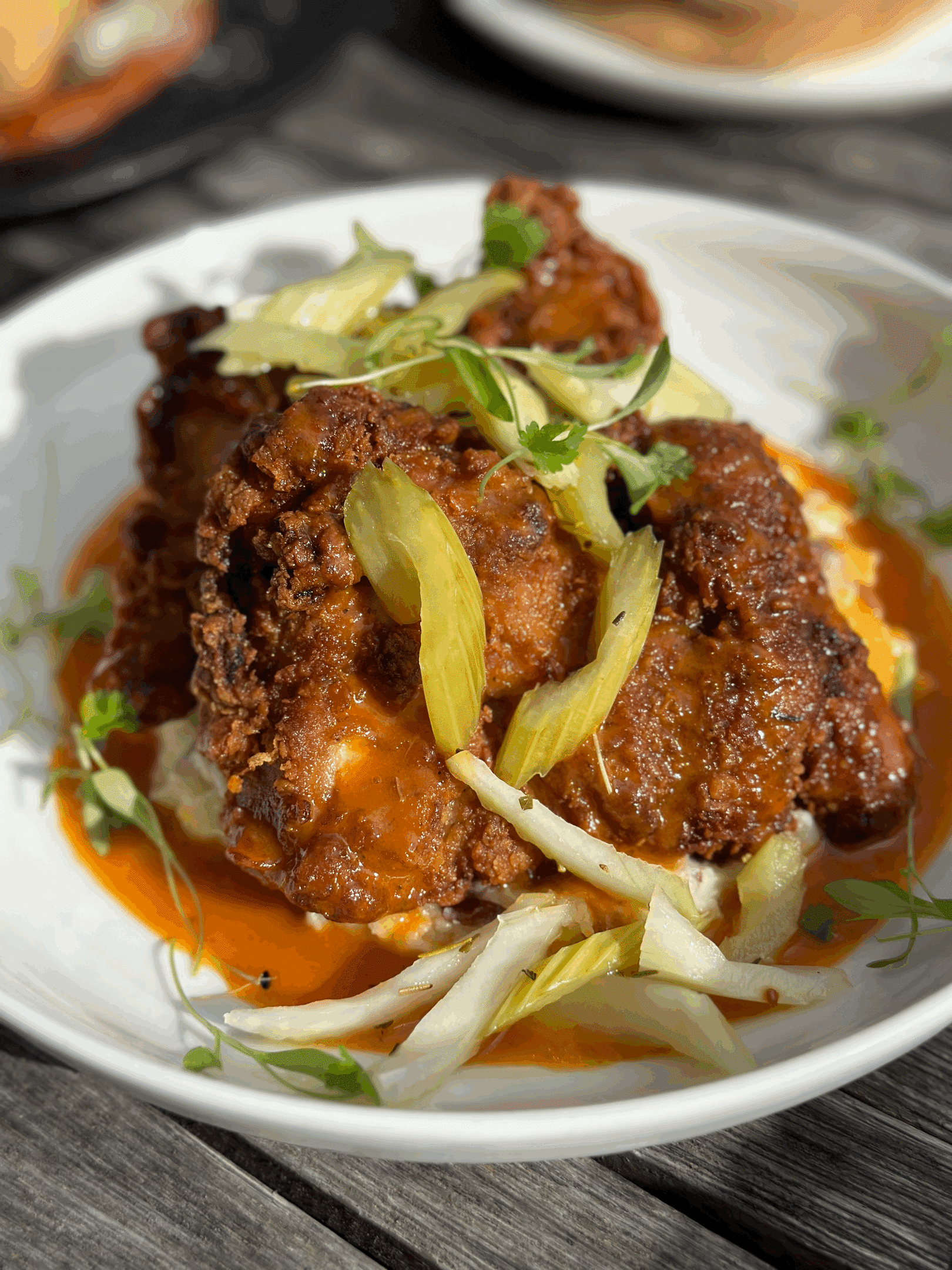 New Menu Item!

Buttermilk Fried Chicken
Red Bliss Whipped Potatoes, Pickled Celery, 
Buttery Hot Sauce